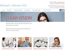 Tablet Screenshot of mikeashmaneyedoctor.com